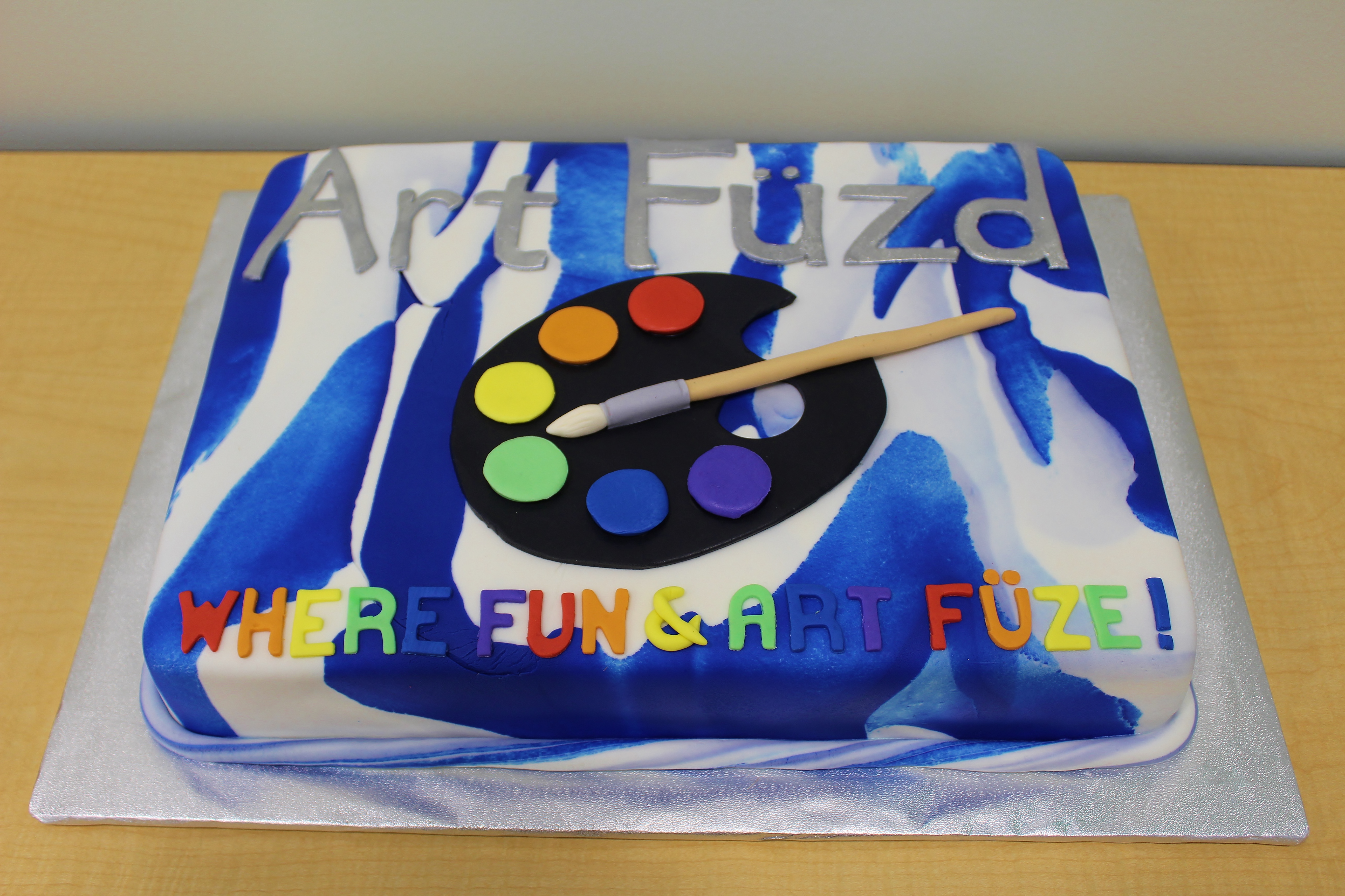 Art Fuzd Social Art Studio Cake